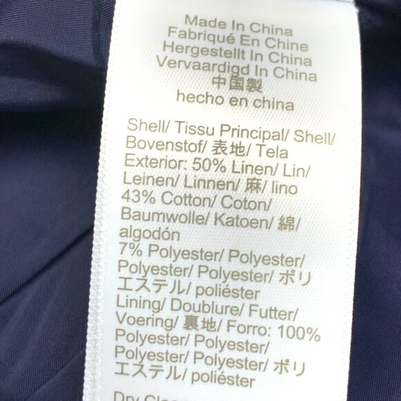 J Crew Hayden AV449 Herringbone Linen Blend Fully Lined Crop Pant‎ - Picture 9 of 9